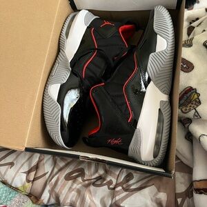 Black and Red Athletic Sneakers